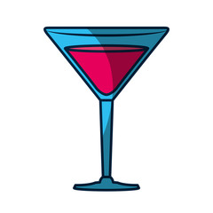 Delicious cocktail drink icon vector illustration graphic design