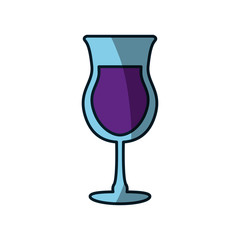 Delicious cocktail drink icon vector illustration graphic design