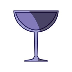 Cocktail glass cup icon vector illustration graphic design