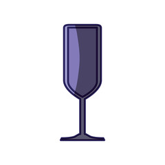 Cocktail glass cup icon vector illustration graphic design