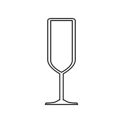 Cocktail glass cup icon vector illustration graphic design
