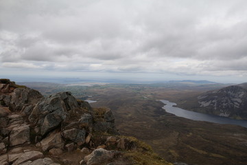 Fototapeta premium Northerly view from Mt Errigal 