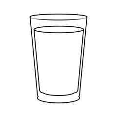 Glass cup isolated icon vector illustration graphic design