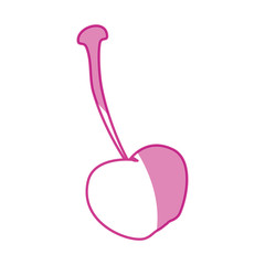 cherry delicious fruit icon vector illustration graphic design