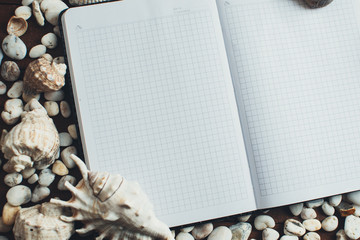 Notepad around him shells