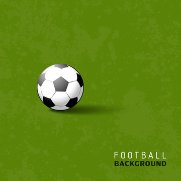 Football soccer ball sport vector illustration background