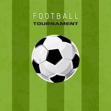Football tournament poster sport soccer vector illustration background