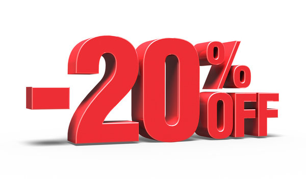 -20% OFF Discount 3D Text (Sale)