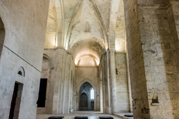 Fototapeta premium France,Arles, Abbey of Saint Peter of Montmajour, Benedictine order, established in 949 AD. Apse.