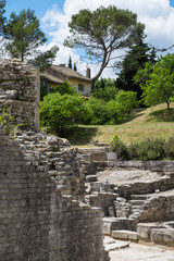 France, South of France, St. Remy, Glanum, fortified Roman town in Provence.