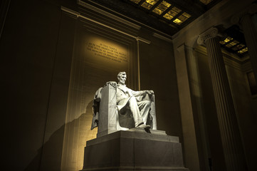 Lincoln at night