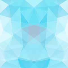 Background made of blue, white triangles. Square composition with geometric shapes. Eps 10