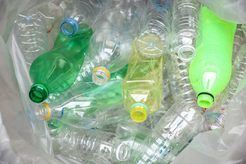 Plastic bottles for recycle