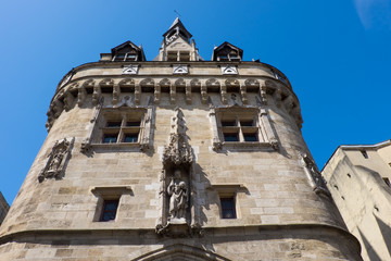 Fototapeta na wymiar France, Aquitaine Region, Gironde Department, Bordeaux, Porte Cailhau, city gate, b.1495