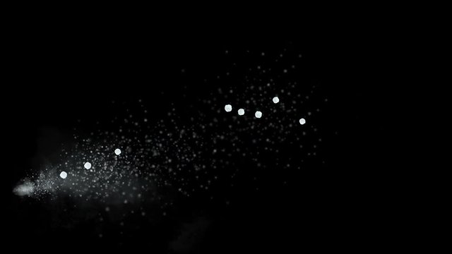 4k Snowball stains ink dirt,snow hailstone particles pollution fireworks.