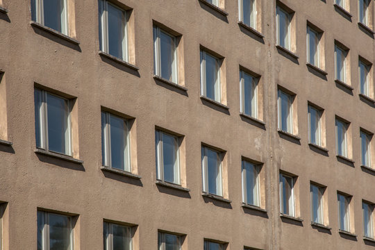 Background of Unpainted Concrete Building