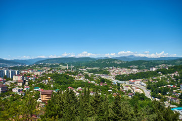 Aerial view of Sochi. Russia
