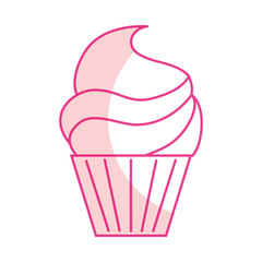 isolated cupcake icon vector illustration graphic design 