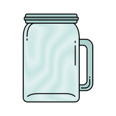 glass jar picher for drinks vector illustration graphic design