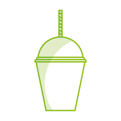 healthy smoothie to go vector illustration graphic design