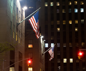 American Flag at New York Streets