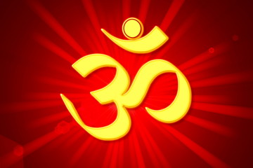 om religious symbols and meditating peace healing related background