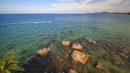 view of Pantai Kemasik, Kemaman, Malaysia from top of mini hills