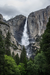 Waterfall in Yosemite National Park, California, USA