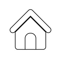 house icon over white background. vector illustration