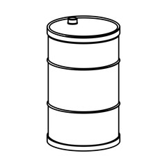 oil barrel icon over white background. vector illustration