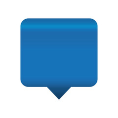 speech bubble icon over white background. vector illustration