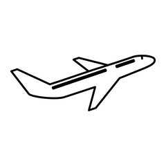 Fototapeta na wymiar Airplane icon over white background. vector illustration