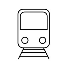train vehicle icon over white background. vector illustration