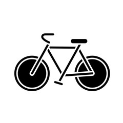 bicycle icon over white background. vector illustration