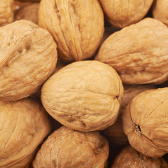 Surface coated with walnuts