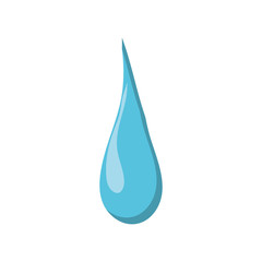water drop icon over white background. vector illustration
