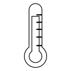 thermometer icon over white background. vector illustration