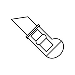 scapel utensil icon over white background. vector illustration