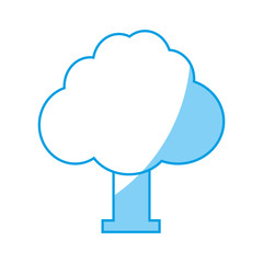tree icon over white background. vector illustration