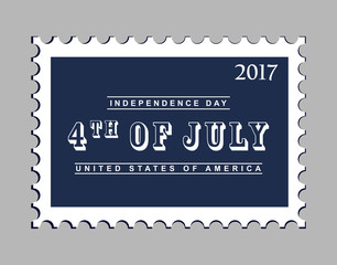 4th of July independence day vector background.