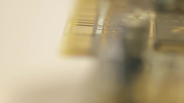 Electronic chip Macro shot Technology background