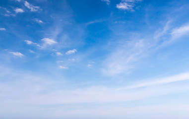 White fluffy cloud in the blue sky