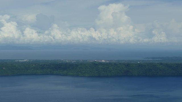 Overview of lake Apoyo in Catarina village