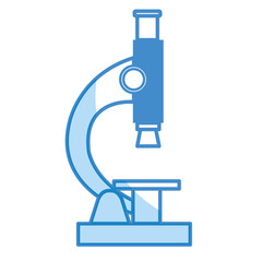 Obraz premium microscope laboratory isolated icon vector illustration design