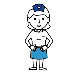 woman nurse avatar character vector illustration design