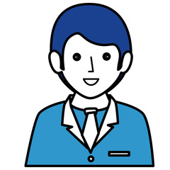 businessman worker isolated icon vector illustration design