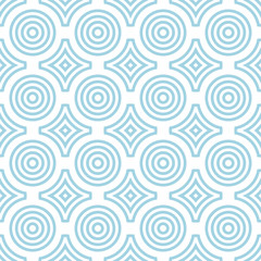 Geometric round shape seamless pattern.
