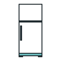 fridge kitchen isolated icon vector illustration design