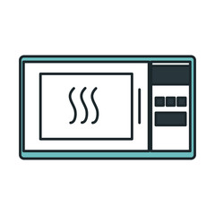 microwave oven isolated icon vector illustration design