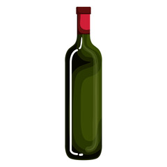 bottle wine isolated icon vector illustration design